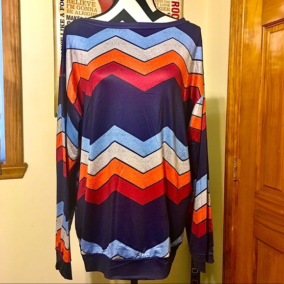 Amazon Tops - Multicolored Geometric Top